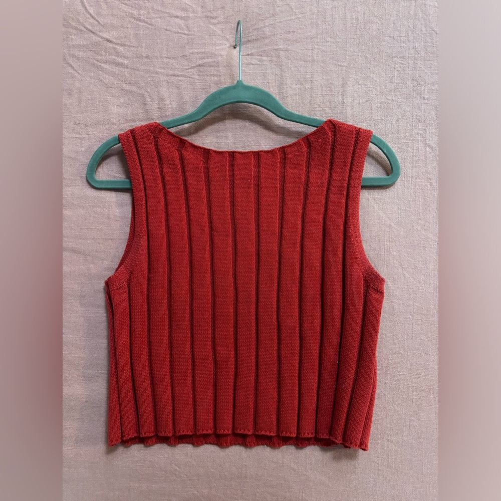 Reformation Callie Cotton Ribbed Sweater Tank